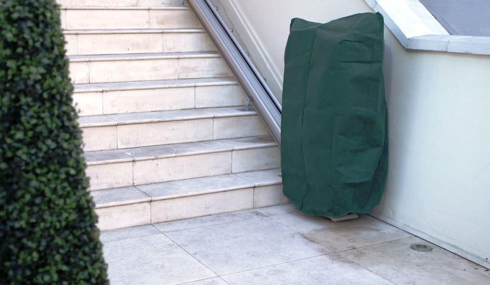 covered outdoor stair lift