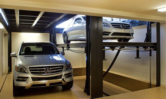 dual car lift for garage