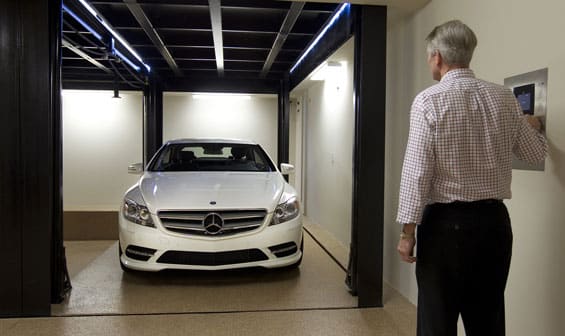 dual car garage lift elevator