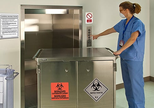 dumbwaiter for cleaning professionals