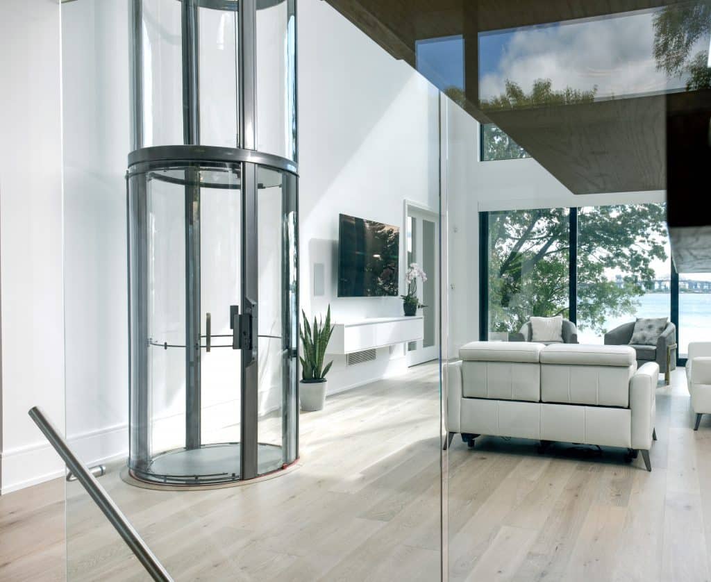 Savaria Vuelift mini glass elevator