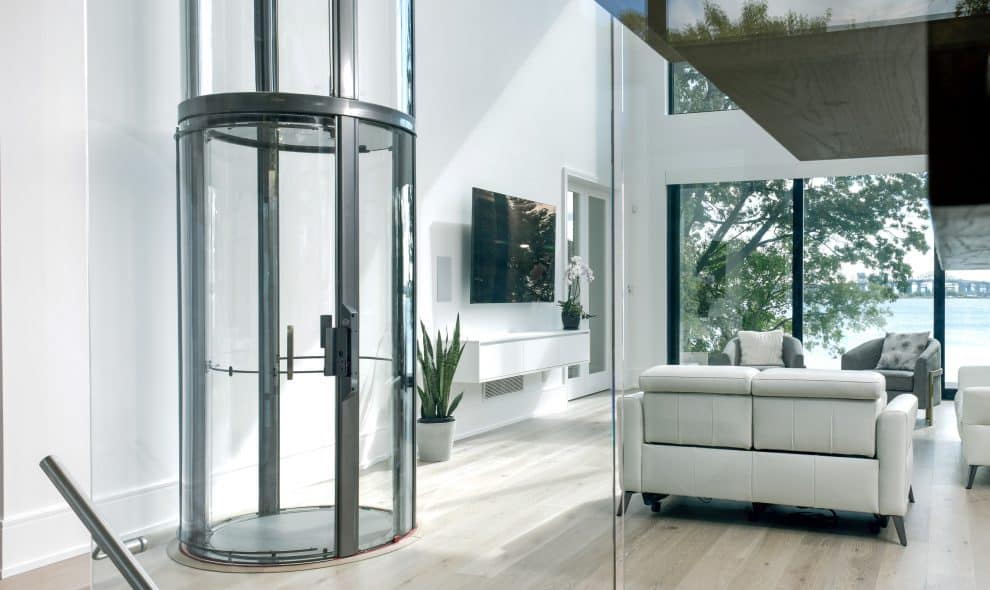 Savaria Vuelift mini glass elevator